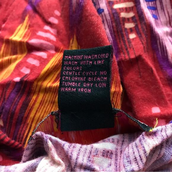 Hot Swag Multi-Color Keyhole Back Jumpsuit M Dopamine Boho Coconut Girl Prints - Picture 9 of 9